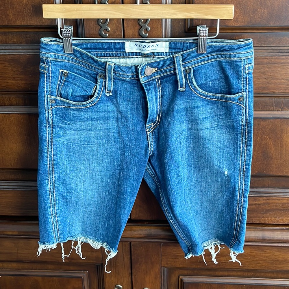 Hudson cut off Jean shorts